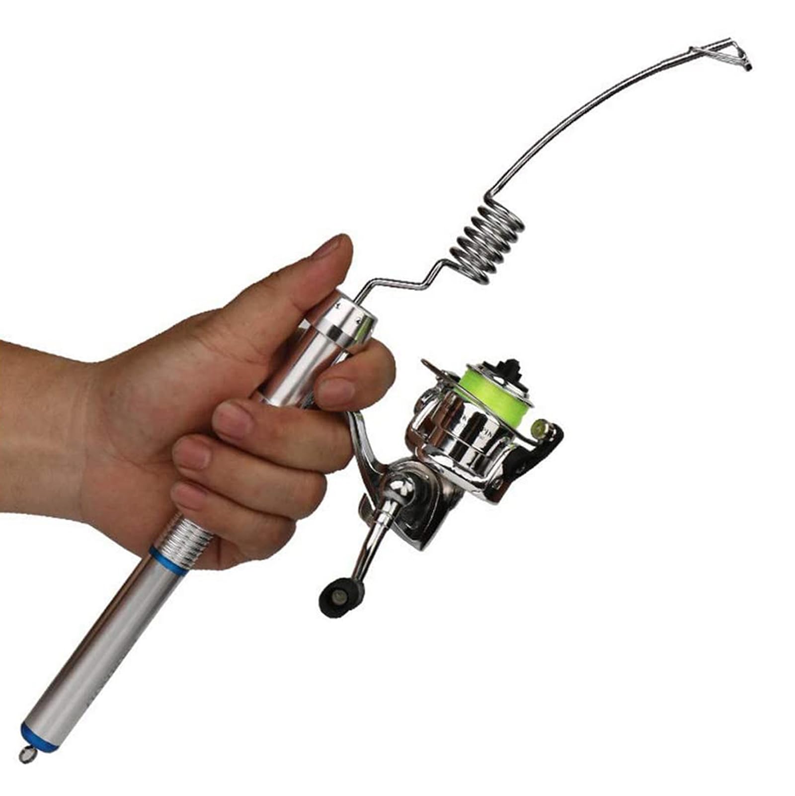 amazon compact fishing pole Amazon.com : JOTOUCH Portable Mini Stainless Steel Material Elastic Fishing  Rod and Reel Combos, Aluminum Alloy Handle Fishing Rod and 100 Metal  Spinning Wheel for River, Lake, Ice Fishing and So On :