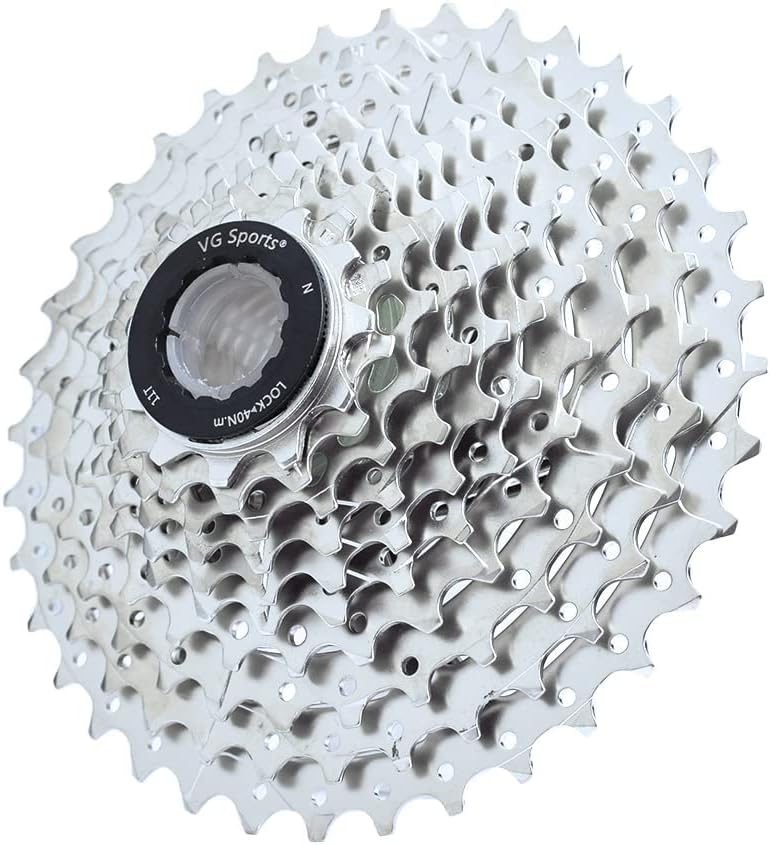 VG SPORTS 10 Speed Cassette 11-25T/11-28T/11-32T/11-36T/11-40T/11-42T/11-46T Bicycle Cassette Fit for Mountain Bike/Road Bike Cassette Compatible with Shimano Sram