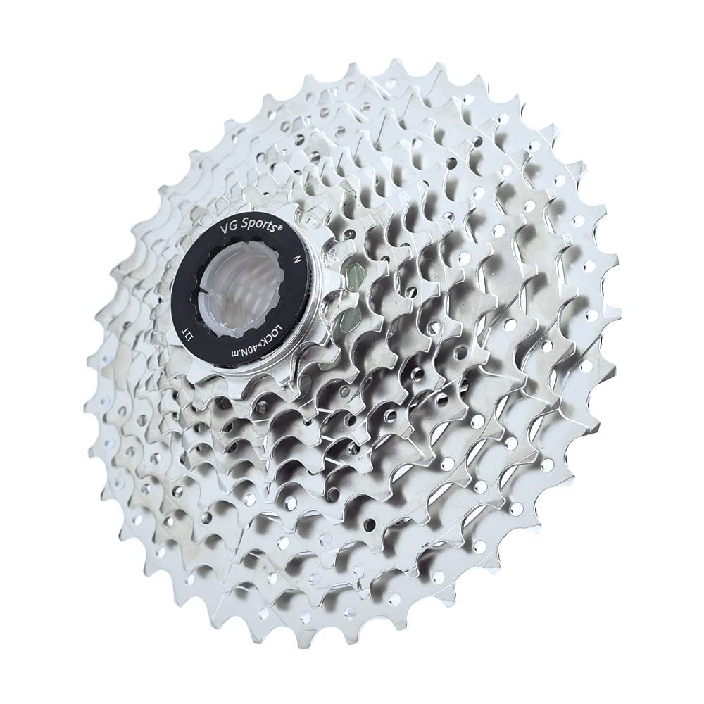 VG SPORTS 9/10/11 Speed Cassette 11-32T/11-36T/11-40T/11-42T/11-46T/11-50T Bicycle Cassette Fit for Mountain Bike/Road Bike Compatible with Shimano Sram