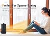 Calefactor Espacial, 1500W Calentadores Eléctricos Portátiles para Interior con Termostato, Calentador Cerámico PTC de Calefacción Rápida con Modos de Calefacción y Ventilador para Dormitorio, Oficina y Uso Interior 6