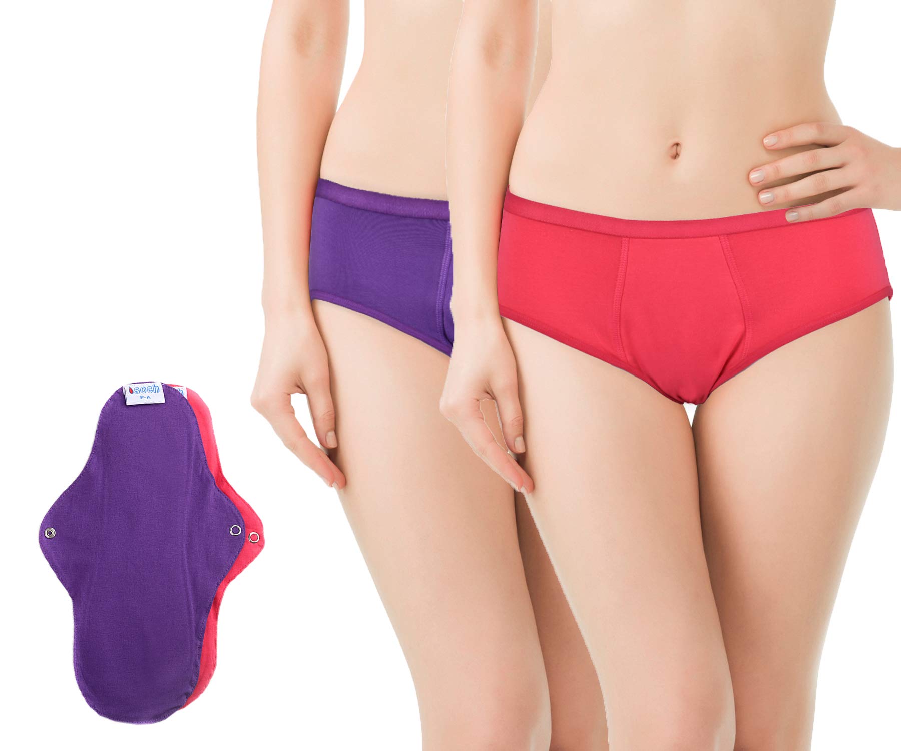 Buy SochGreen Reusable, Washable, Leakproof Period Panty (with 2