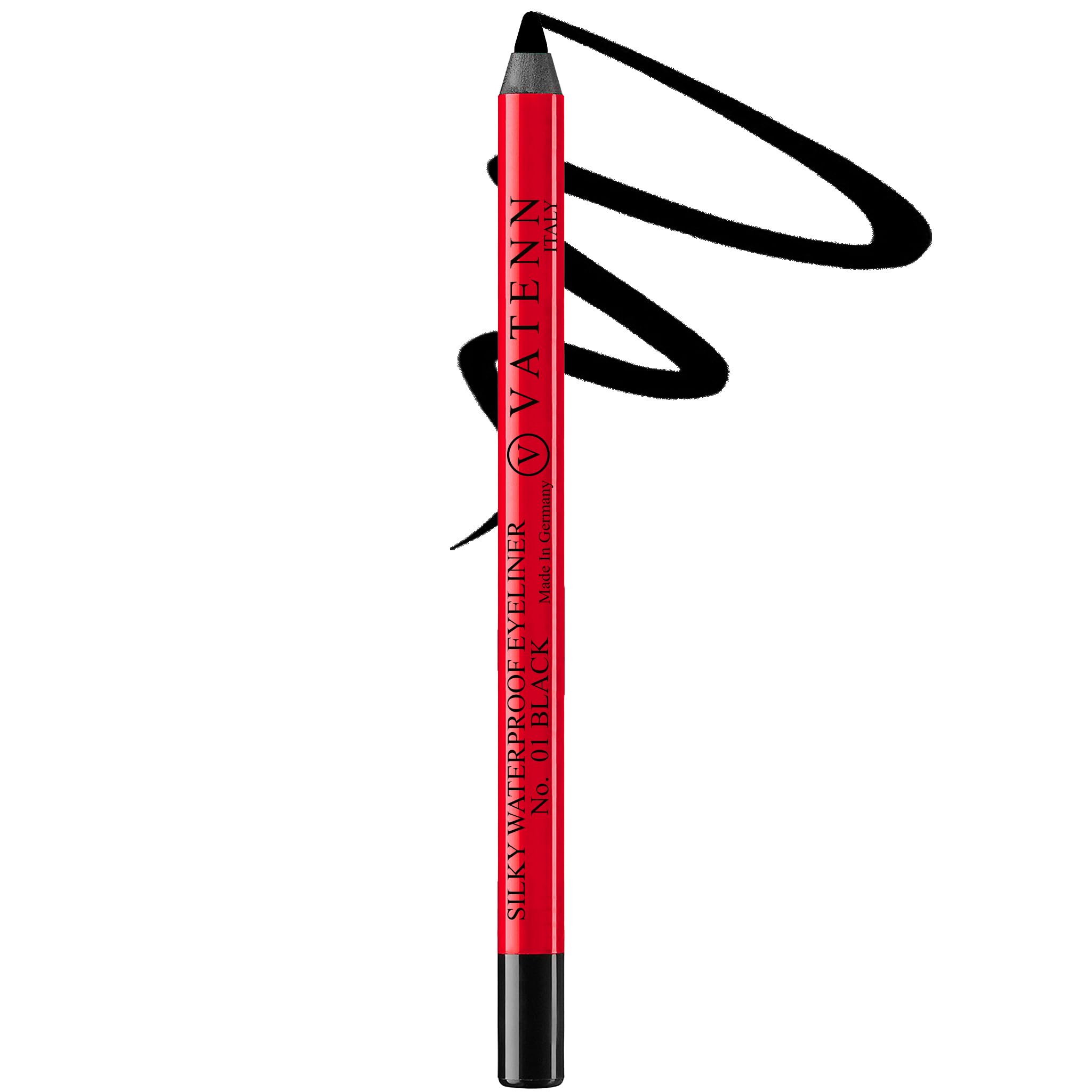 Silky Waterproof Kajal Kohl Eyeliner 24 Hr Long Stay One Stroke Smooth Glide Waterproof, Smudgeproof Deep Matte Finish Enriched With Almond Oil & Vitamin E (01 black)