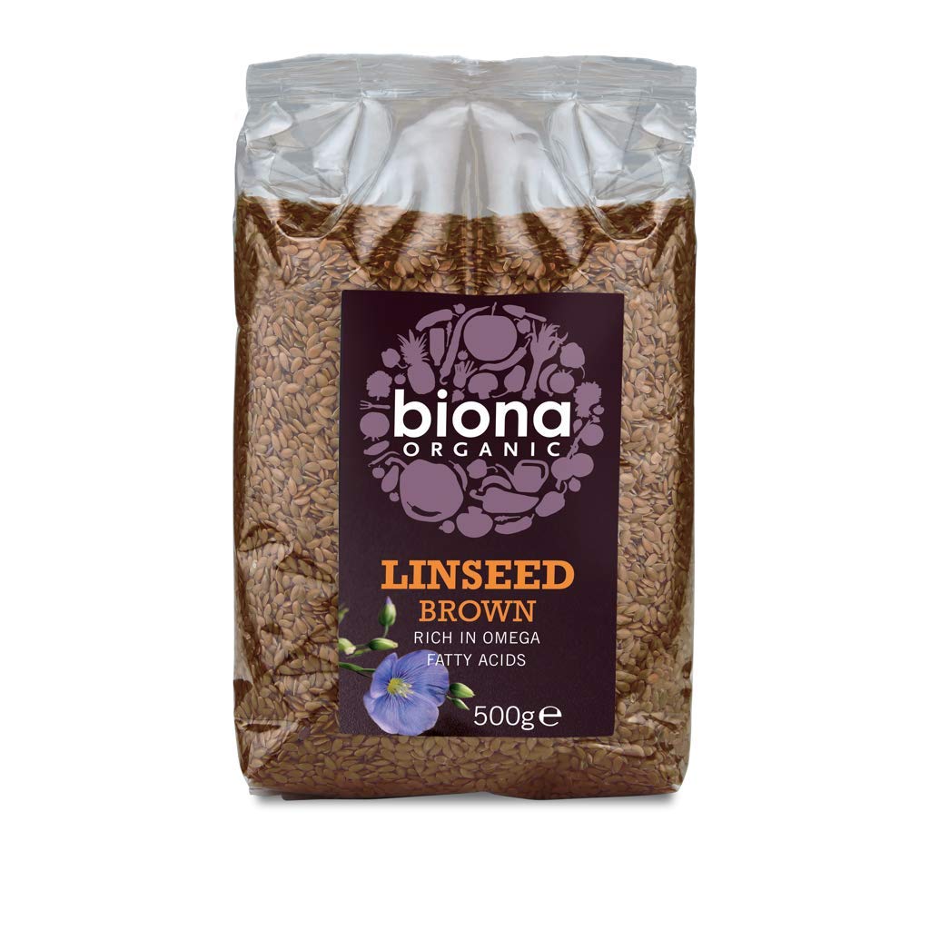 Biona Semi di lino biologici marroni 500g (confezione da 3)