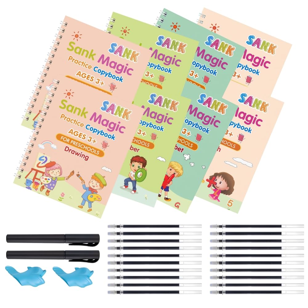 Toy Imagine Sank Magic Practice Copybook Set for Kids Age 3-7 Years