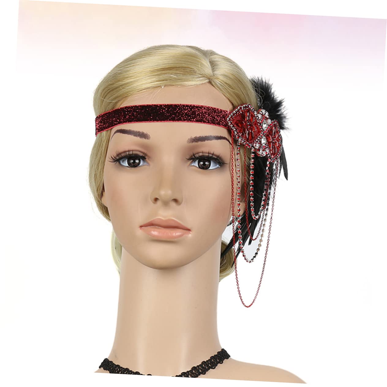 minkissy 3piezas Diadema De Cadena Borlas Para Mujeres Accesorios Elegantes Para Fiesta Bailes y Ocasiones Especiales Tocado Ligero y Cómodo Para Novias y Fotografía