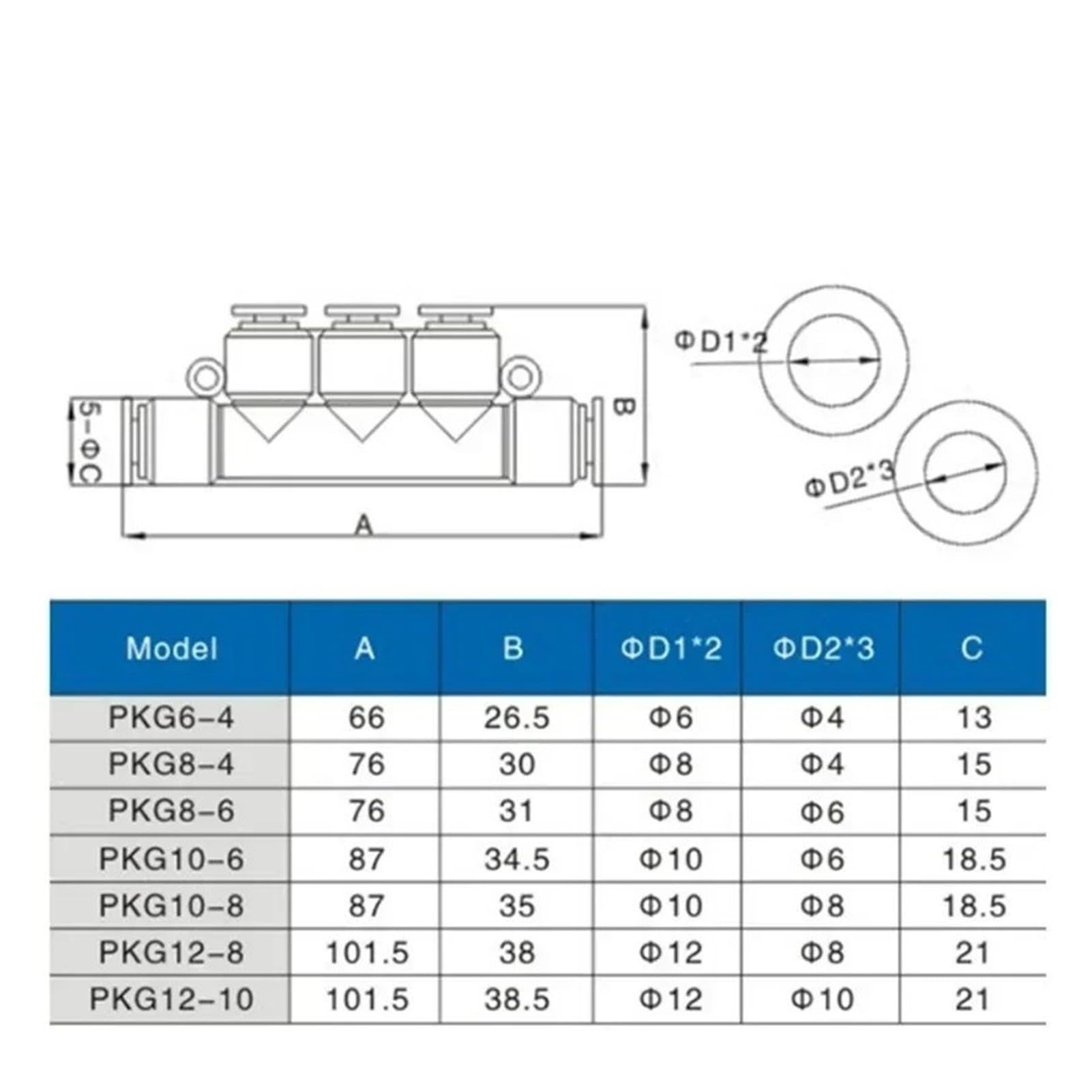 Kit Conector Colector Neumático