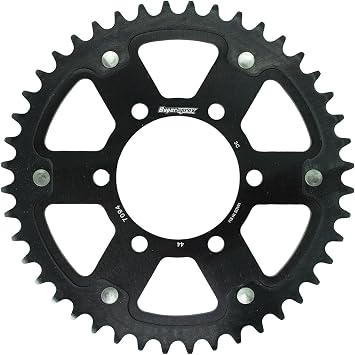 Supersprox Driven Sprocket Rear Stealth Aluminum & Steel 44T Black RST-7094 44-BLK External Wheel Compatibility JB-MAGTAN, GALESPEED, LAVORANT, MARVIC, DUOMO
