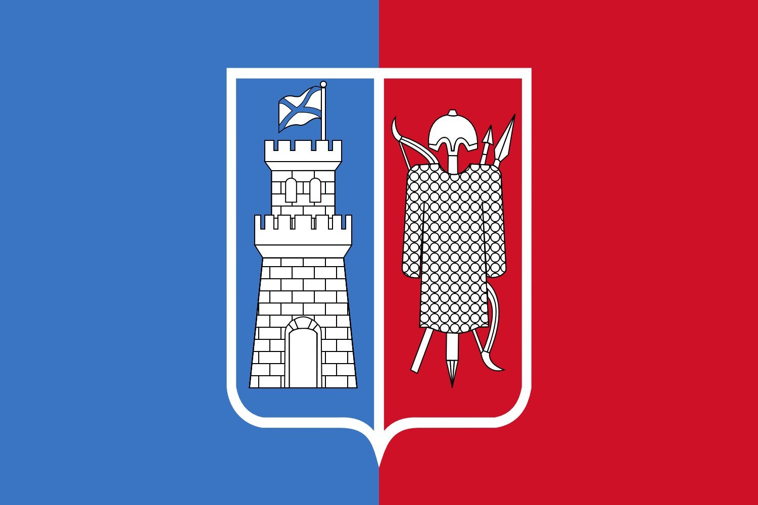 Drapeau Rostov-sur-le-Don en tissu premium aux finitions renforcées