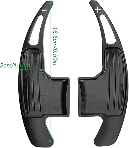 Miniatura 2 de KIMISS Extensión de palanca de cambios para volante, 1 par de extensión de palanca de cambios de aleación de aluminio para V6 EcoBoost GT Shelby