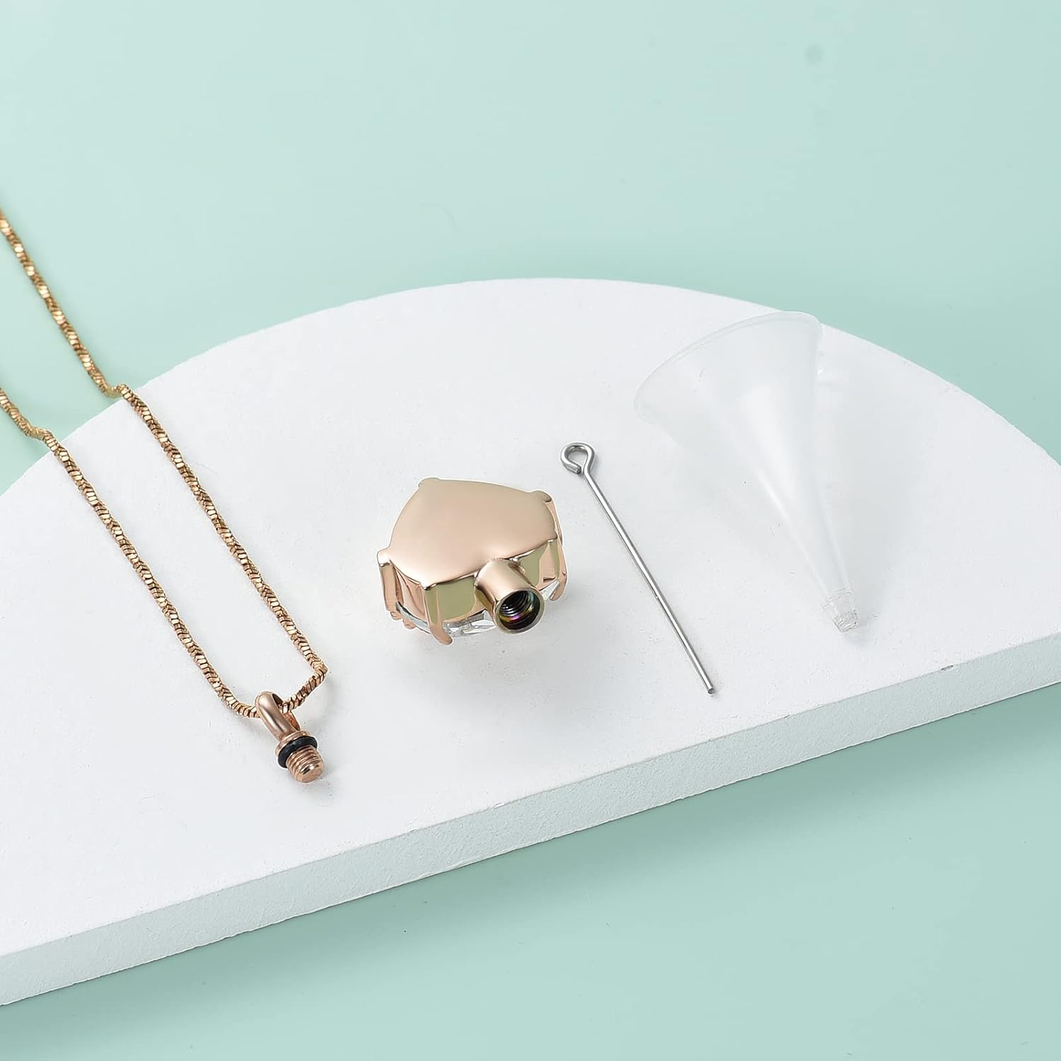 Yinplsmemory Cremation Jewelry Red Cardinal Urn Necklace for Ashes for Women Always in My Heart Urn Locket Pendant Memorial Jewelry - Image 5