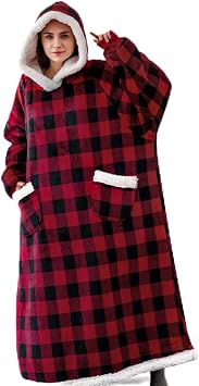 Fleece Lined Bathrobe for Women, Plus Size Nightgown and Robe for Women Bathrobe Knee Length Bath Gown Soft Ladies Robe