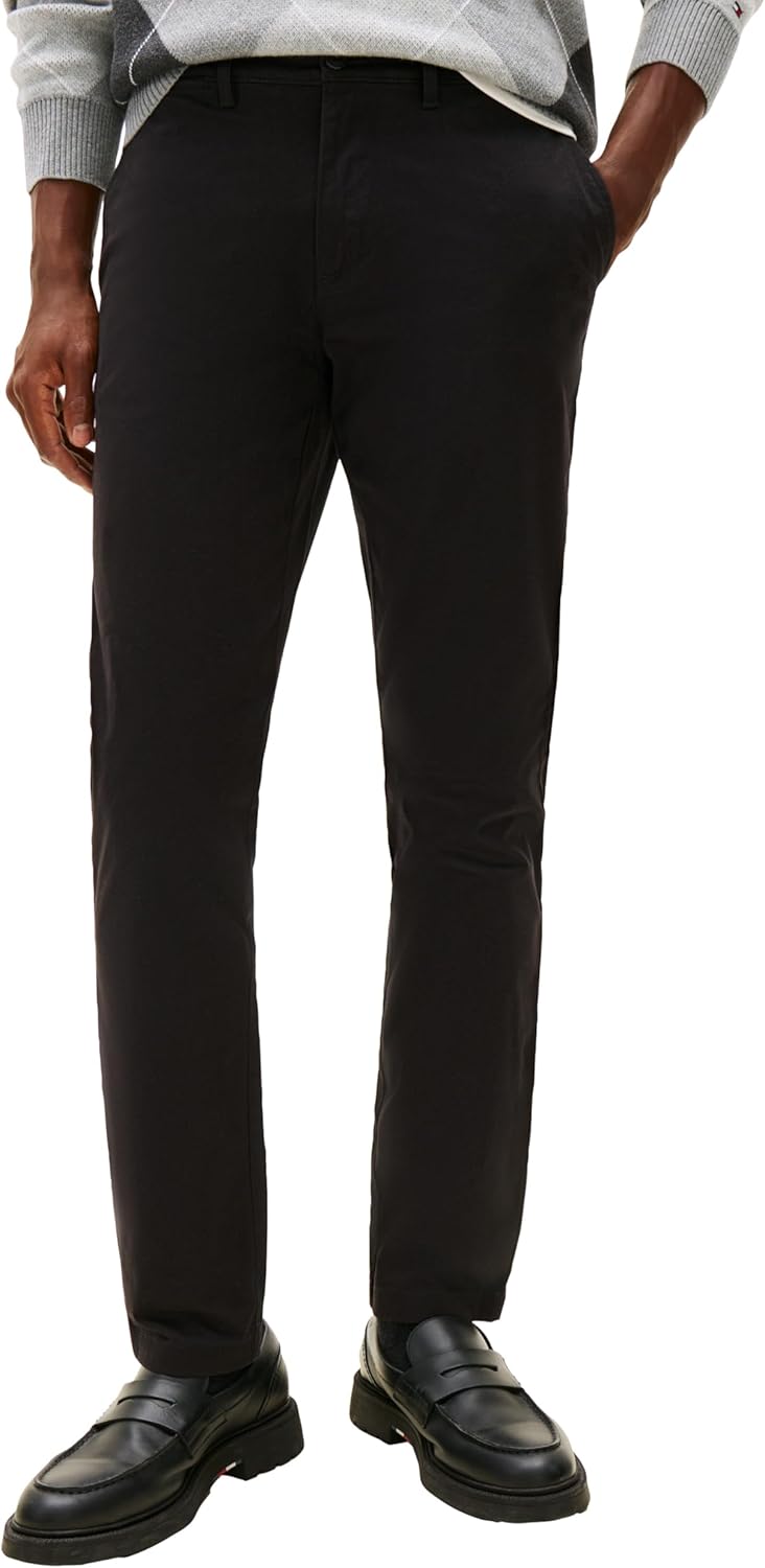 Tommy Hilfiger Men's Stretch Cotton Chino Pants in Slim Fit