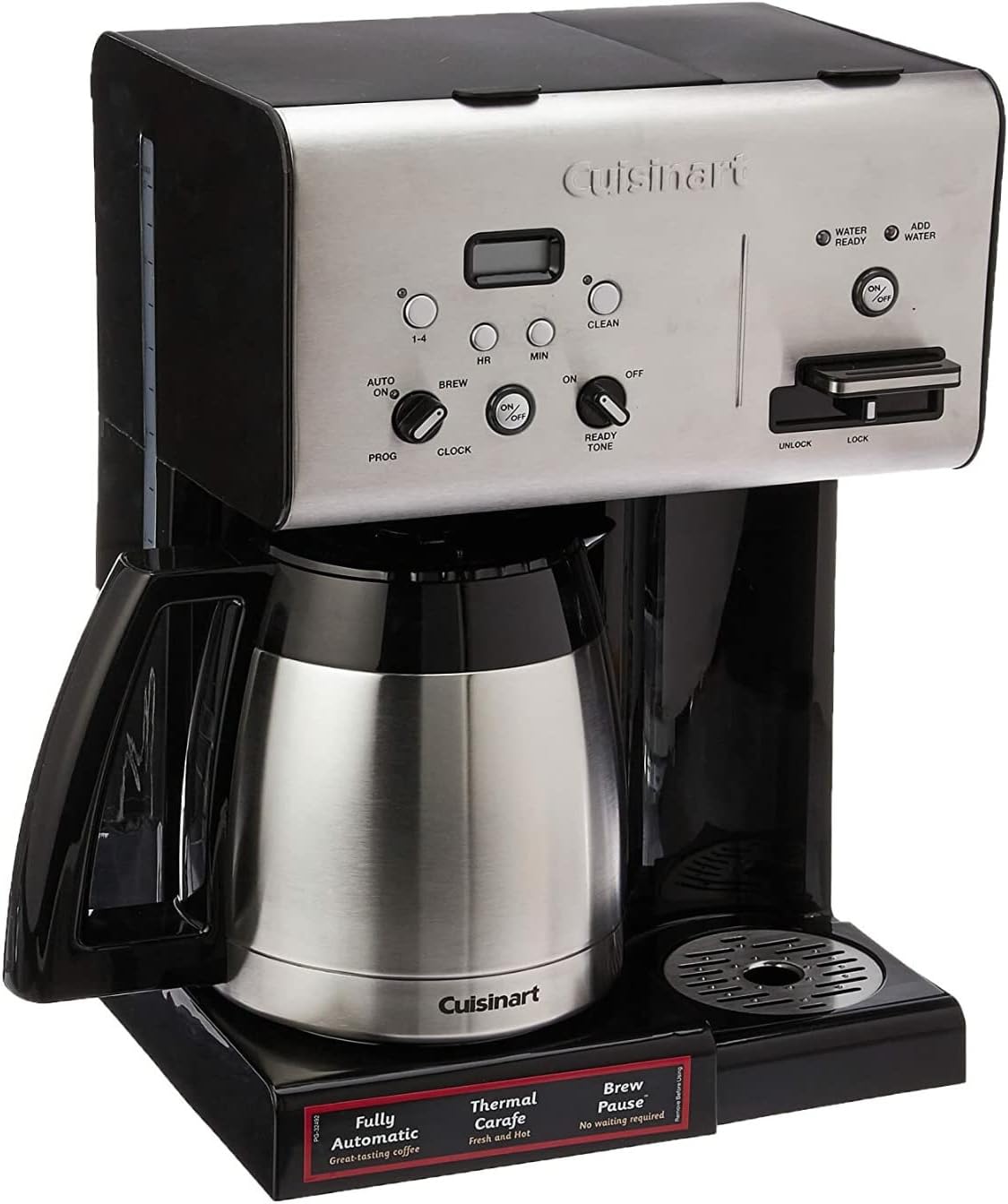 Cuisinart CHW-14 Coffee Plus 10-Cup Thermal Programmable Coffeemaker and Hot Water System, Black