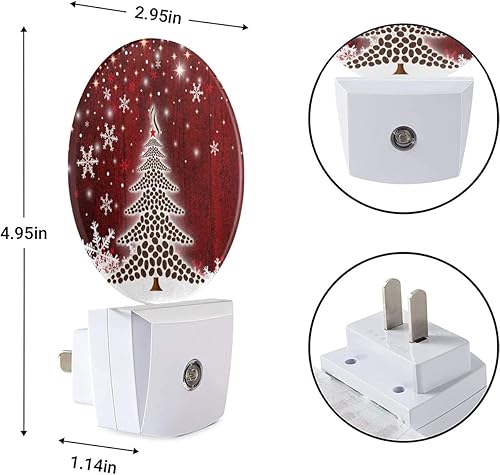 Miniatura 6 de EKOBLA Regalo de San Patricio, luz nocturna de trébol, hojas de trébol verde, pajarita, luces nocturnas de la suerte, enchufe a la pared, sensor de