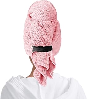 Hårhandduk, mikrofiber hårhandduk mikrofiberhandduk för hår med | Absorberande och snabbtorkande hårhandduk för lockigt hår, långt och kort hår, anti-frizz-turban