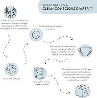 Vista 6 de The Honest Company Clean Conscious - Pantalones de entrenamiento para pieles sensibles, hipoalergénicos, sin fragancia, Magical Moments Butterfly