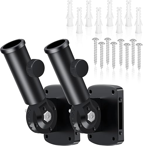 Soporte ajustable para mástil de bandera, soporte para poste de bandera para exterior de la casa, aluminio resistente, soporte de montaje de poste