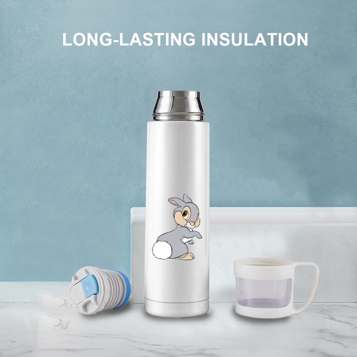 Amazon｜バンビ 映画 とんすけ 水筒 魔法瓶 ウォーターボトル