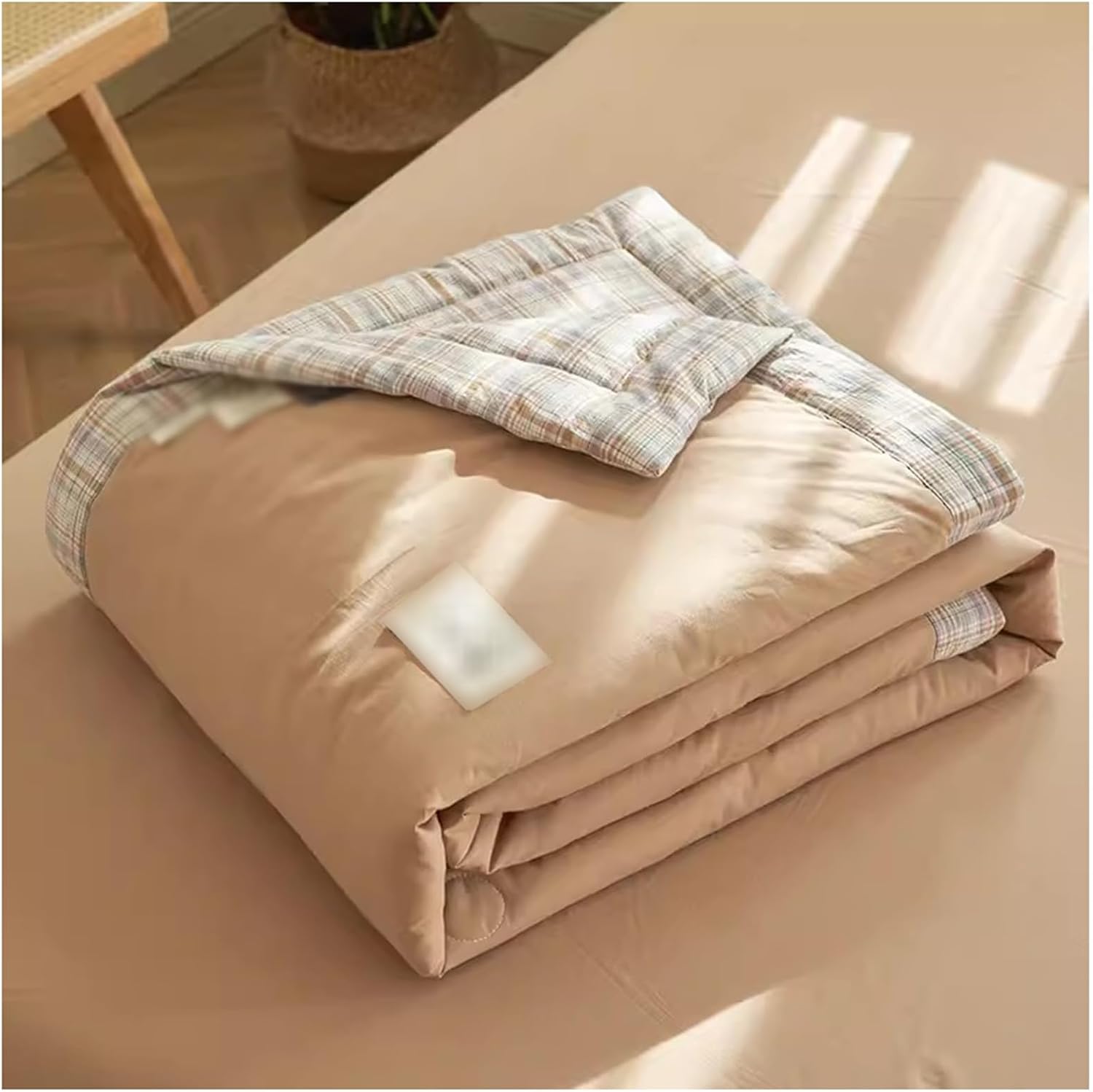 Quilted Bedspread Double Single, Summer Duvet for Double Bed, Lightweight Summer Quilted Comforter Soft and Breathable for All Seasons (F.150 x 200 cm)