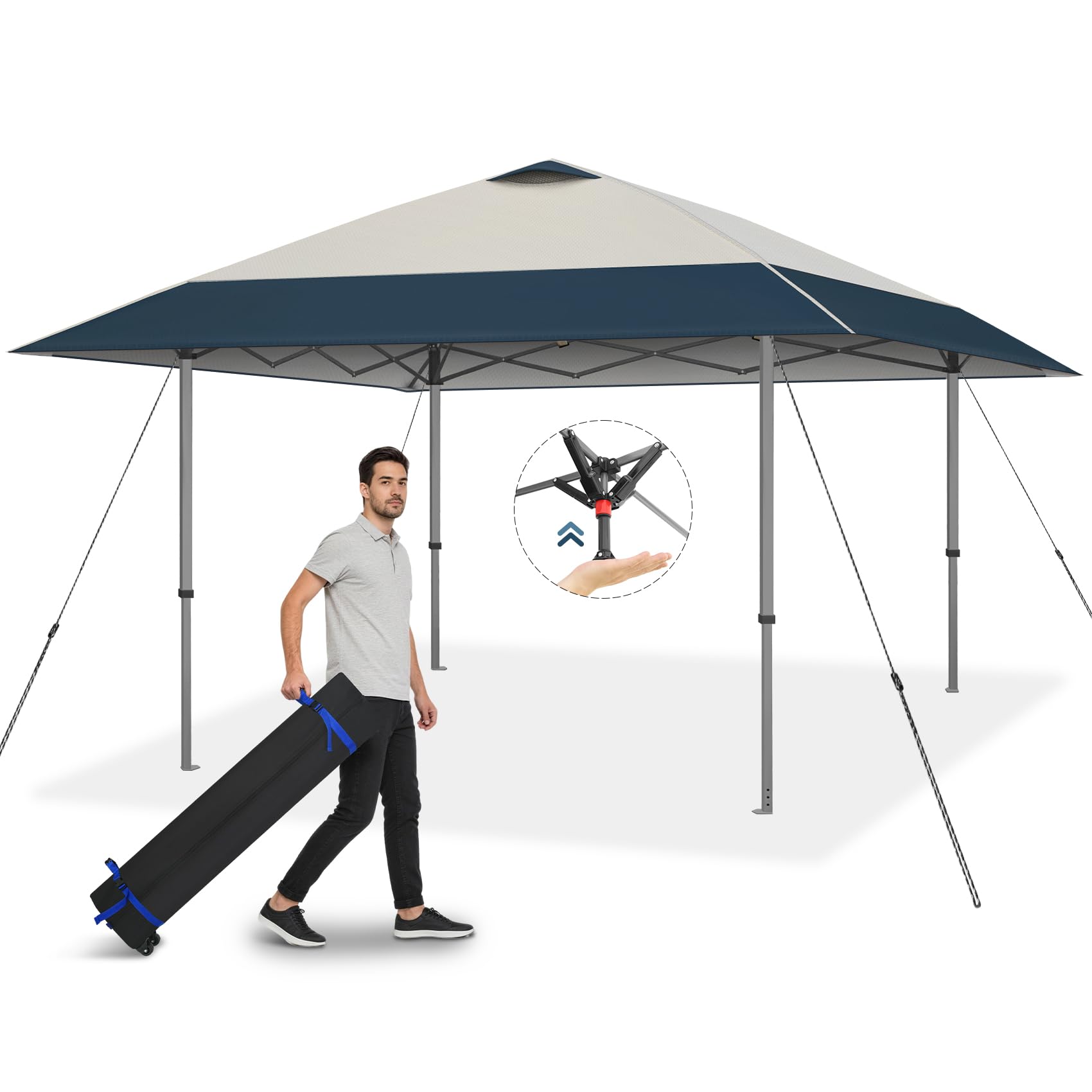 Amazon.com: Explore Land 13x13 Pop Up Canopy with One Push Setup