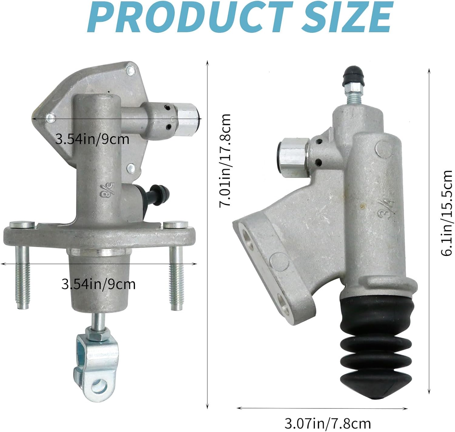 Anxingo 46920-S7A-A03 Clutch Master Cylinder with Slave Cylinder, Replacement for Honda Accord, Civic, CRV, Element, Replacement for Acura RSX TSX, Replaces 46920-S7A-A01, 46920-S7A-A04