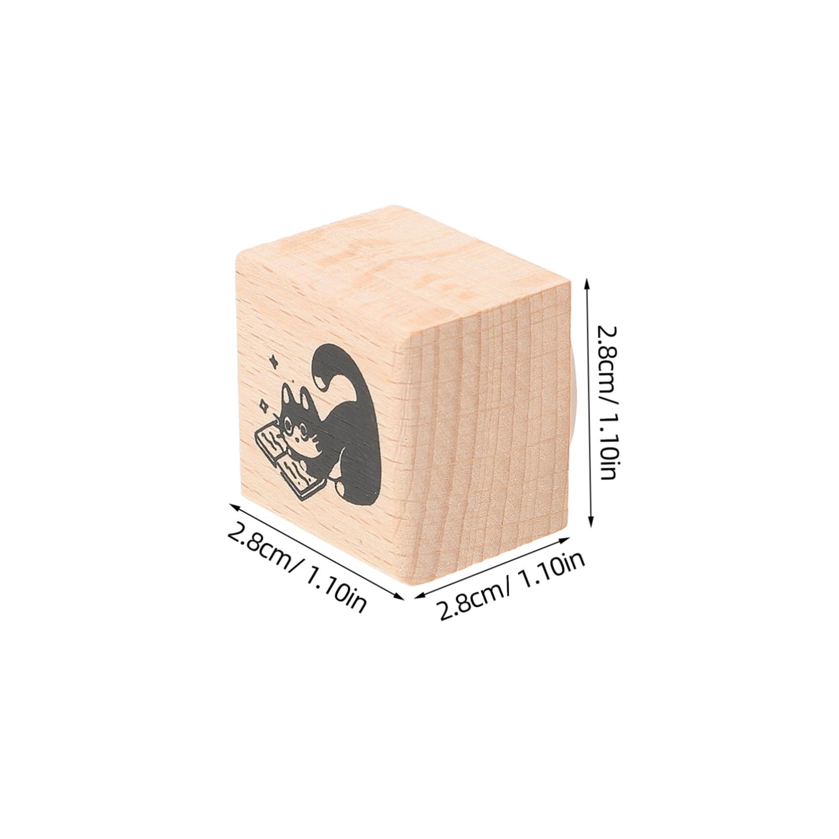 Uonlytech 4 Ensembles Phoque De Chat Fabriquer Des Timbres Tampon De Journal Décoratif Timbres Pour Le Bricolage De Journal Artisanaux Bois 2 Pièces * 4