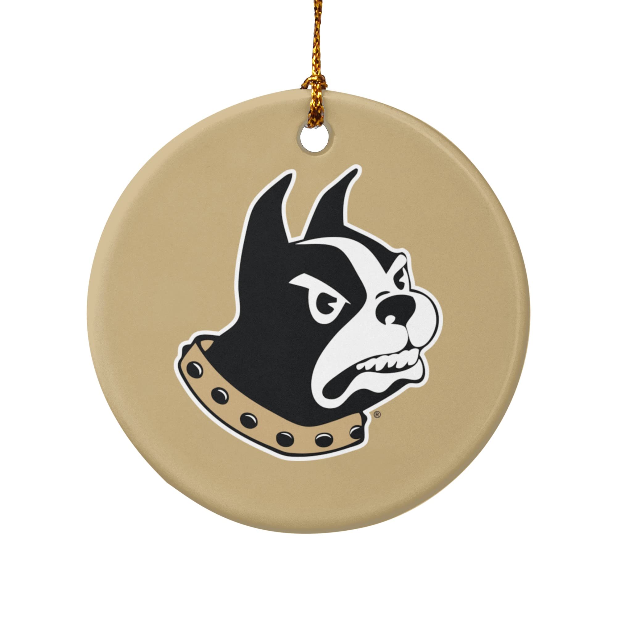 GRAPHICS & MORE Wofford College Primary Logo Porcelain Holiday Christmas Tree Ornament - 2.8