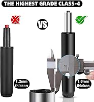 Vista 5 de Silla de oficina de 2.5 pulgadas, cilindro de elevación de gas, piezas de repuesto para silla de oficina, tamaño universal que se adapta a