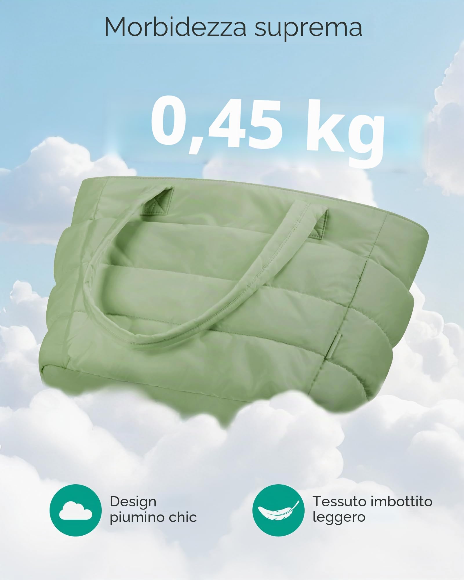 bagsmart Borsa Donna, Borsa Tote a Mano con Cerniera, Borse Della Spesa, Borsa Tracolla Leggera e Morbida Con Più Scomparti, Adatta per Università, Lavoro, Viaggio, Fitness