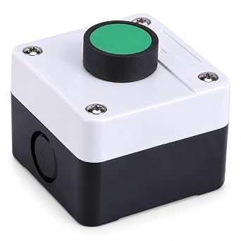 Jadeshay Push Button,Gate Release Control Push Button Switch Weatherproof One Button Control Box Push Button Switch for Gate Opener