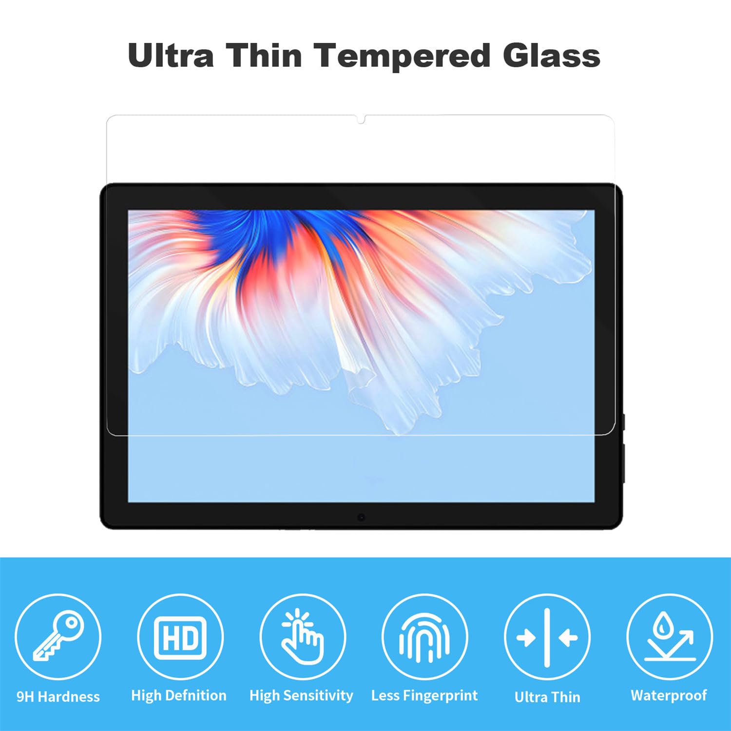 Generic 2 Pezzi Pellicola Protettiva Vetro Temperato per TCL Tab 11, Pellicola Protettiva AntiGraffio Senza Bolle Protezione per Schermo per TCL Tab 11 (10,95 pollici