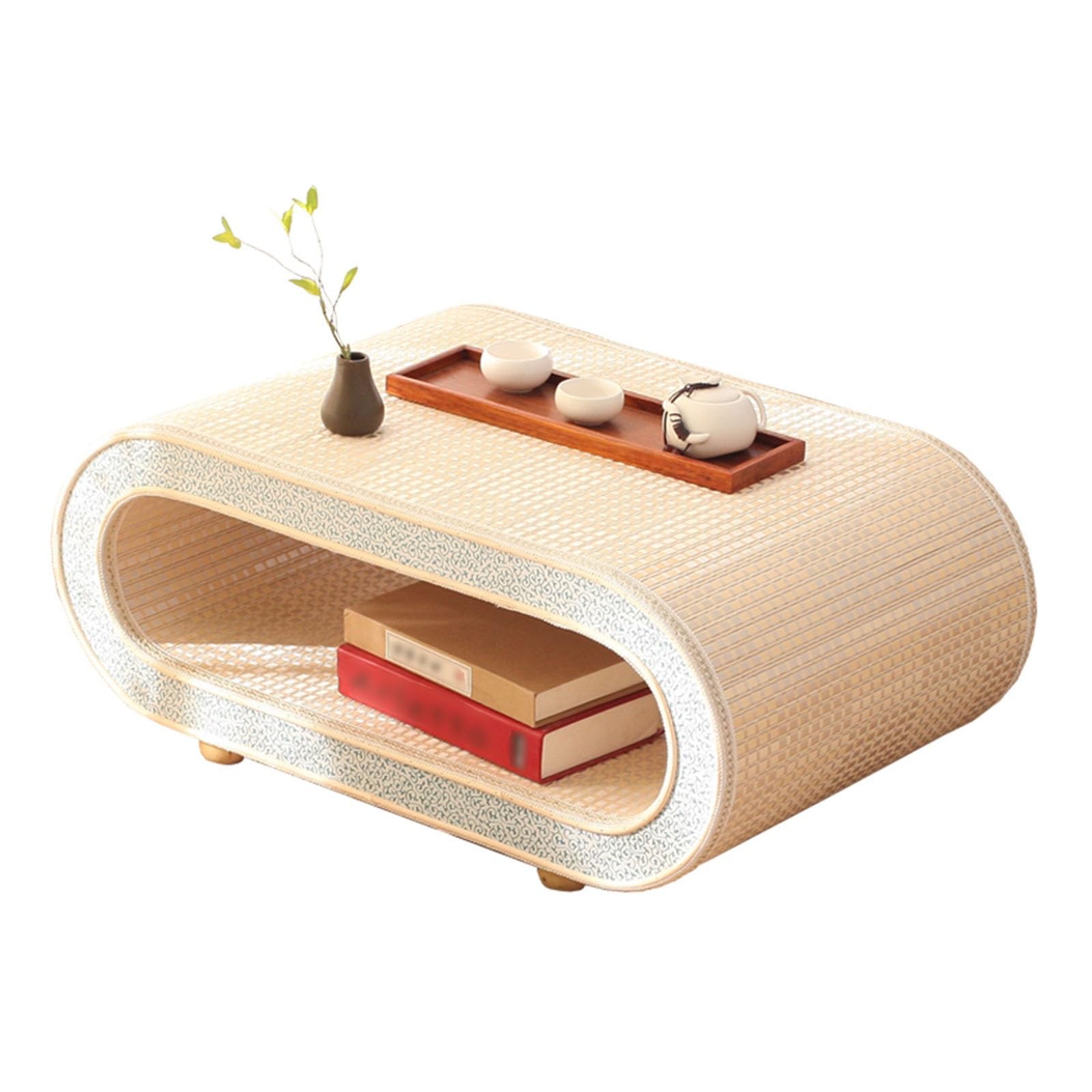 Tavolo da pavimento portatile, Tavolo Tatami in bambù Tavolino da tè creativo Piccolo balcone in stile giapponese Finestra a bovindo Tavolino da caffè Tavolino Zen Mobili Soggiorno , Tavolo basso Tata