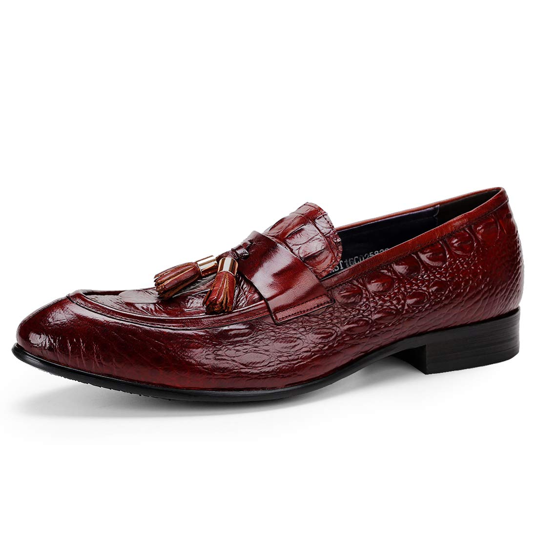 Mocasines Formales en Cuero para Hombre Loafers Casuales Negocios Zapatos de Vestir con Borlas
