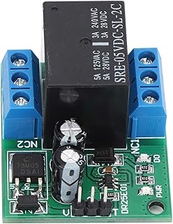 Indicator Double Pole Double Throw SelfLocking Bistable Relay Board DC 6-24V 5A DPDT Relay Module Switch Low Pulse Control DR25E01 for LED Motor Electrical (DC6-24V)