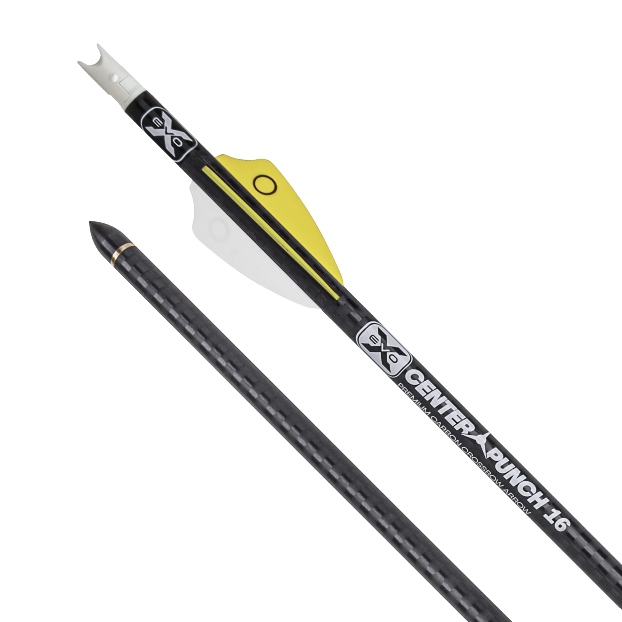 TenPoint EVO-X CenterPunch 16 Carbon Arrows, 16", w/Alpha-Nocks .001", 6 Pack