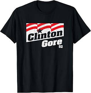Clinton Gore 92 Retro Campaign T-Shirt