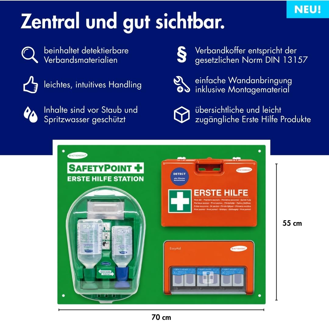 ACTIOMEDIC SafetyPoint DETECT Erste-Hilfe-Station DIN 13157