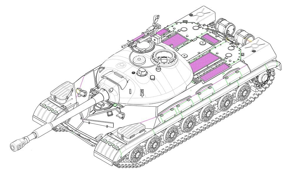 Trumpeter 1:72 - Soviet T-10A Heavy Tank