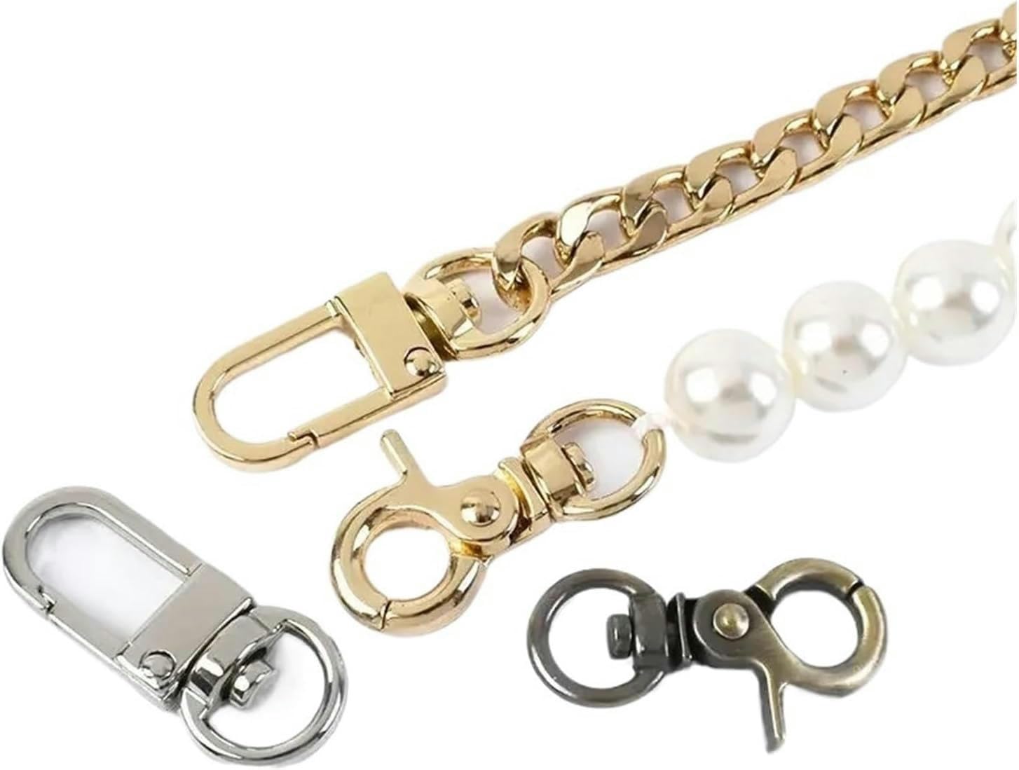 Cierre de langosta giratorio de 10 mm para correa de bolso, hebillas de metal, hebilla de clip para llavero, correas, collar de perro, ganchos de mosquetón, accesorios de bricolaje (H4-1-Negro, 10 mm