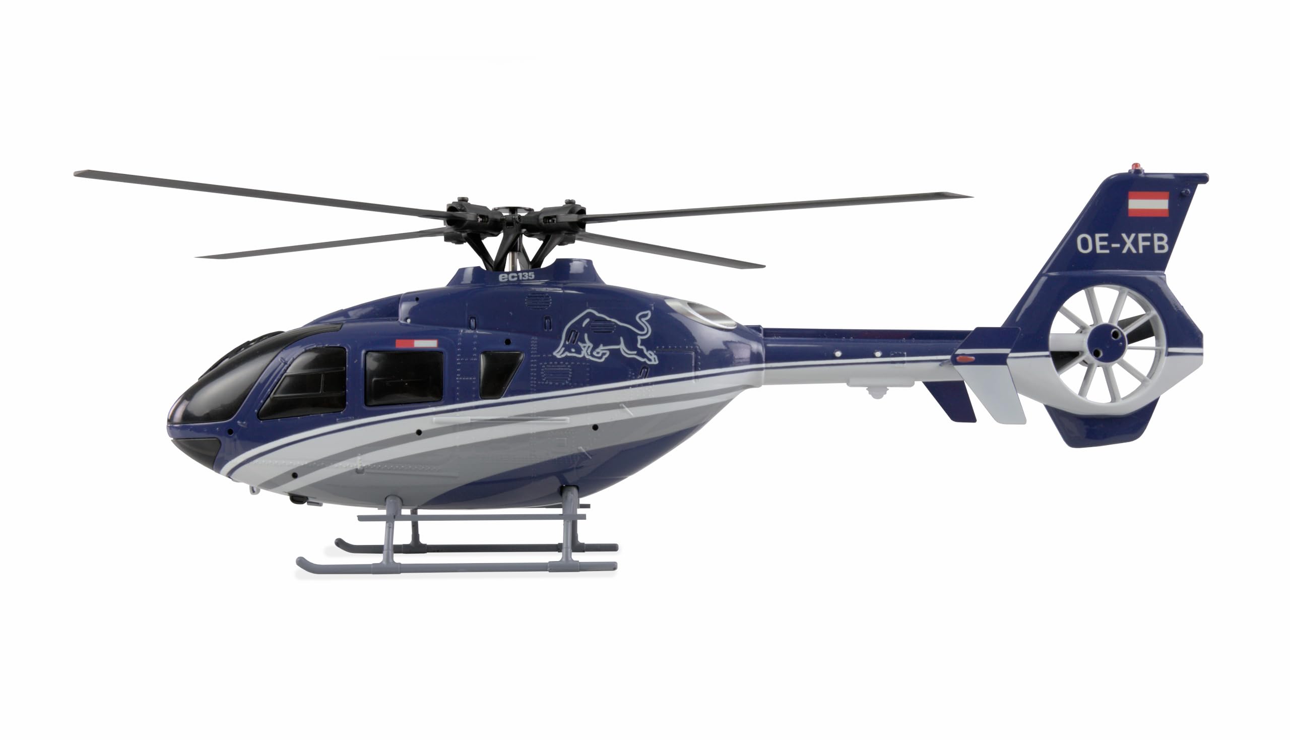 Amewi The Flying Bulls EC135 PRO Brushless 6-Kanal Helikopter 352mm 6G RTF, Blau
