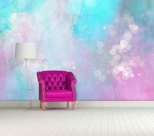 Miniatura 2 de Moderno fondo abstracto 3D pastel borroso colorido de color degradado, papel tapiz degradado y calcomanías de pared de despegar papel mural de pared