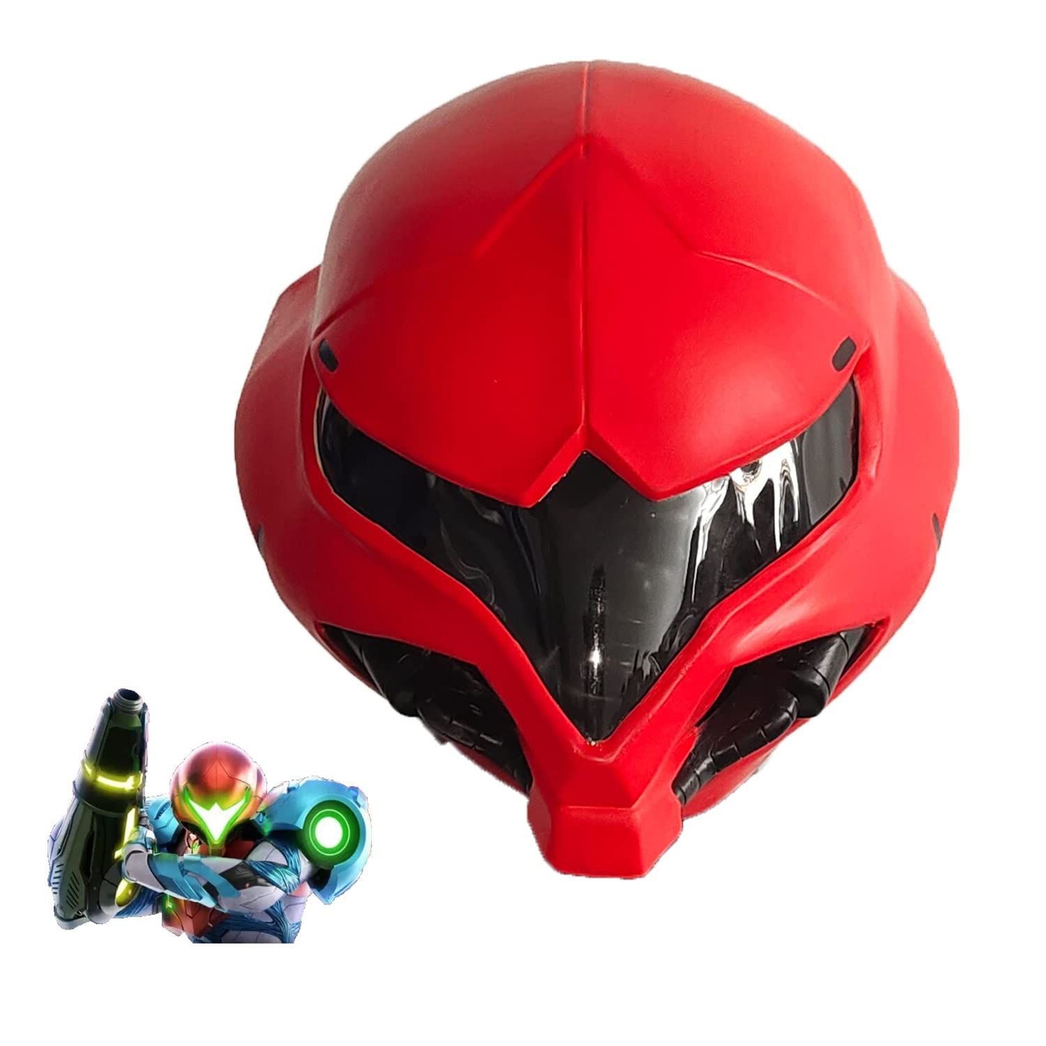 Metroid Dread Latex Mask Cosplay costume game props for Kid