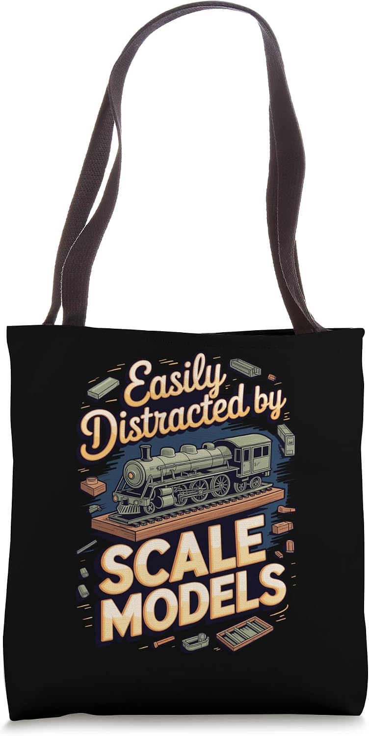 Easily Distracted by Scale Models Building Diorama Tote Bag