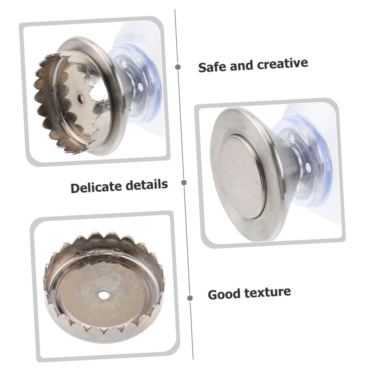 COLLBATH 4 Sets Badezimmer Seifenhalter Magnetischer -Edelstahl- -seifenhalter