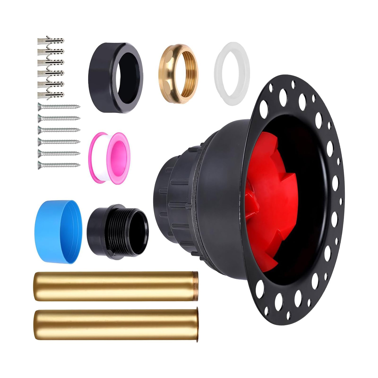 Bathtub Drainage Solution Easy Installation Set Drain Part Bathtub Accessory for Freestanding and Floor Mounted Bathtubs Bath Drain Solution