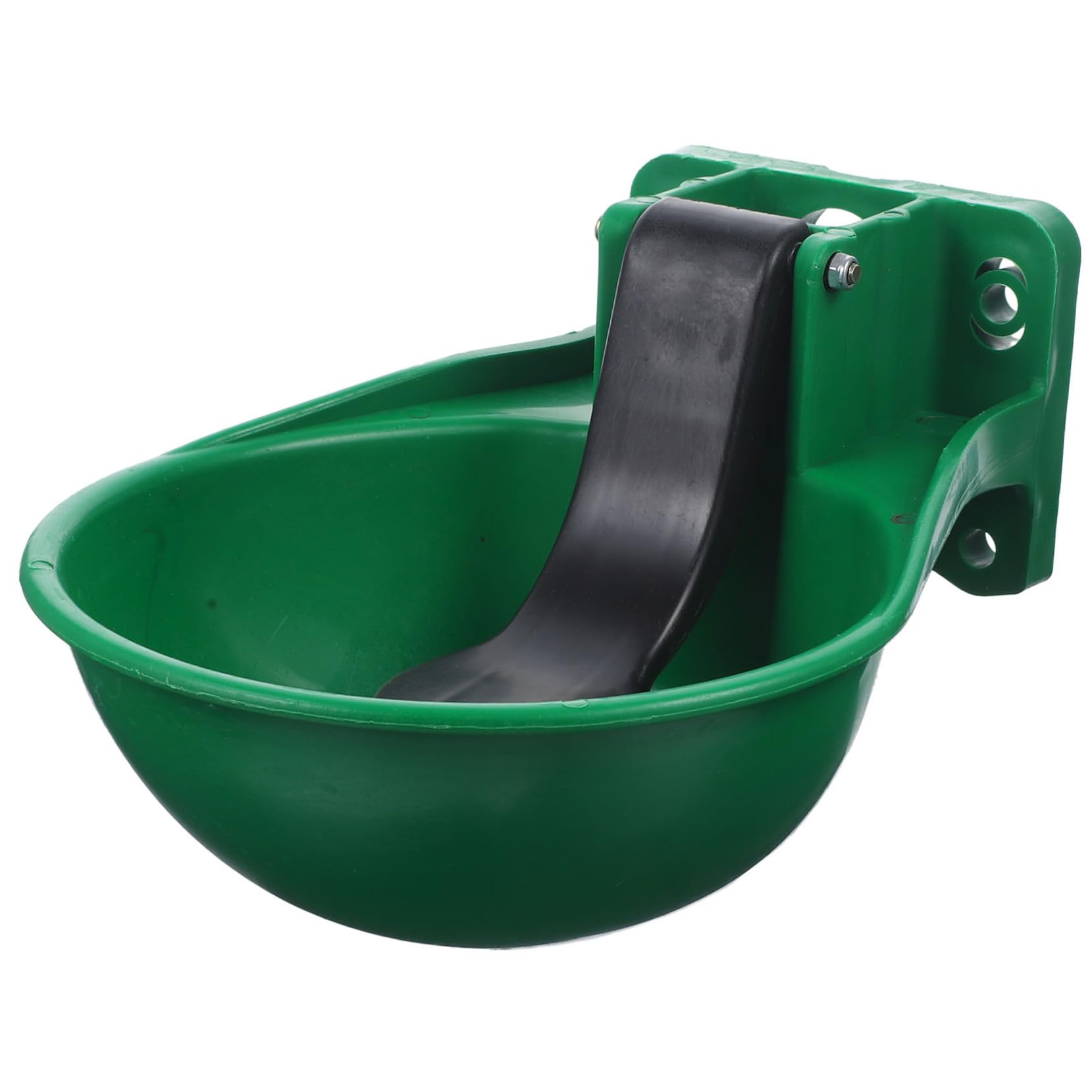 Abbeveratoio Automatico in Plastica e Ferro Nero per Bestiame Ciotola Grande Valvola in Ottone , Risparmio Idrico di Lavoro per Mucche e Animali da Allevamento