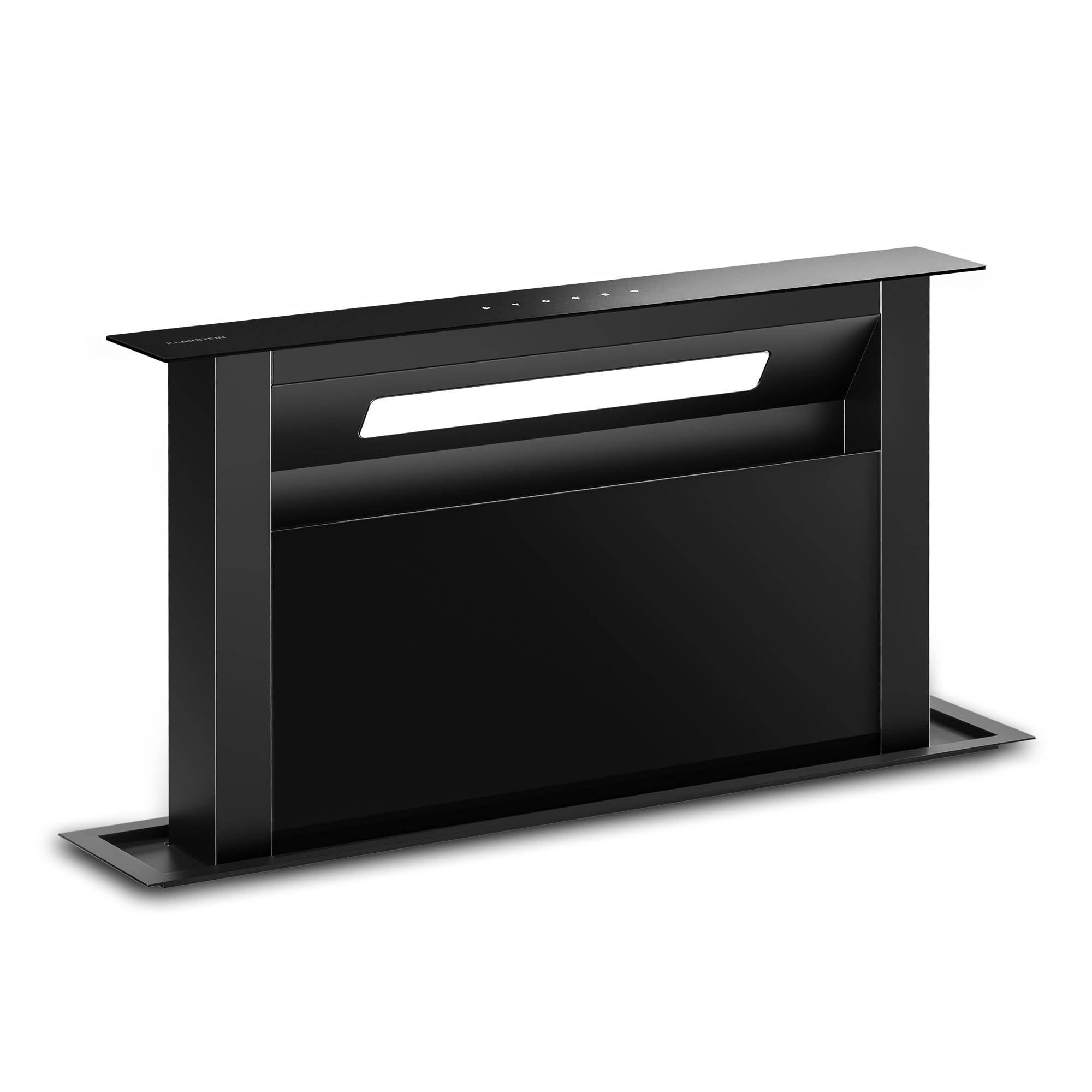 Klarstein Velaire Okap kuchenny 60 cm - A++ Downdraft, przepływ powietrza 853 m³/h, obsługa dotykowa, LED, cichy, filtr nadaje się do mycia w zmywarce, okap kuchenny 60 cm