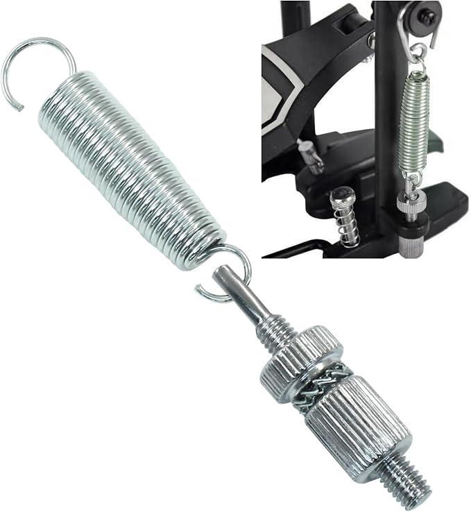 Juego de 2 resortes para pedal de bombo de batería miniatura 5