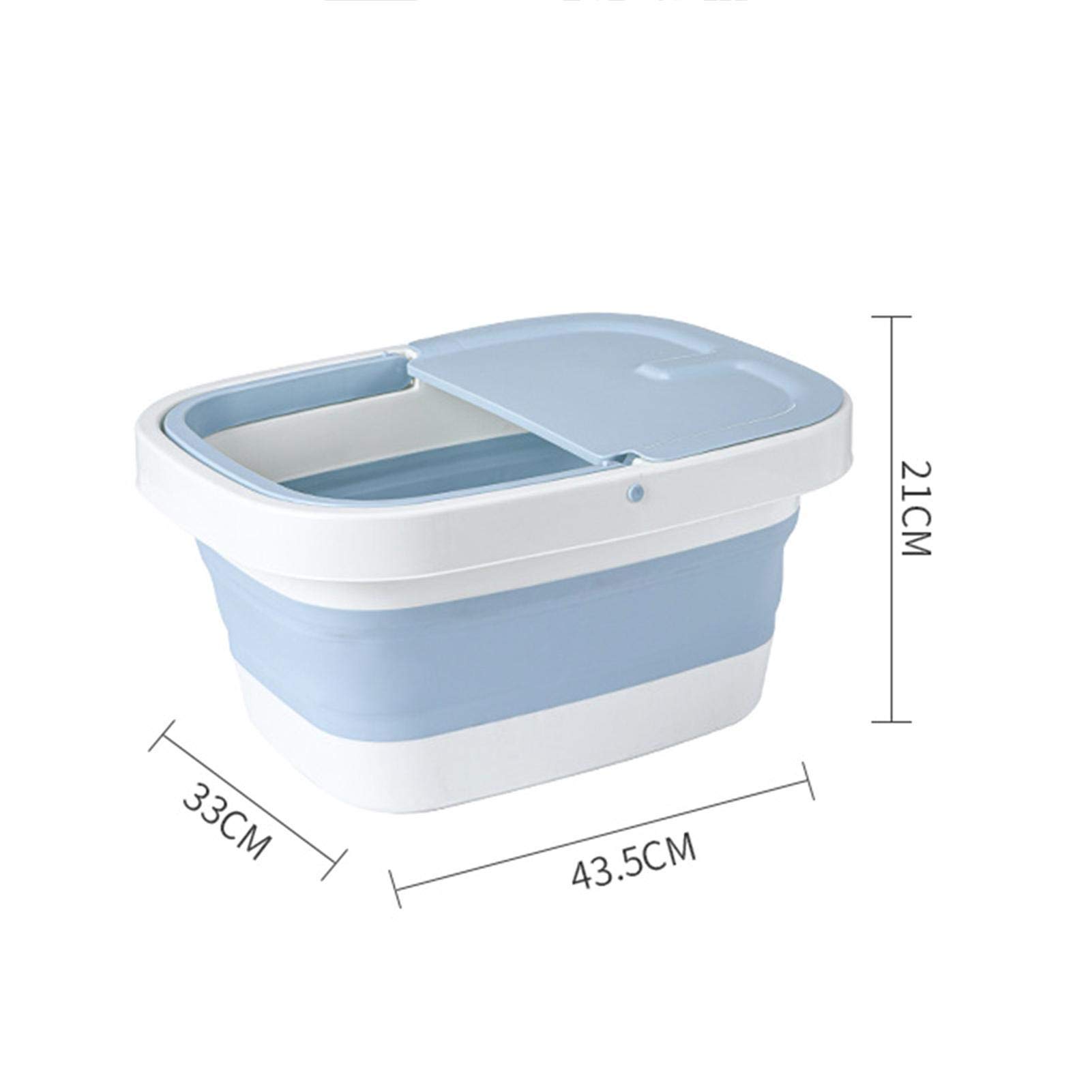 SPA de pies/Masajeador de baño, Baño de pies Masajeador de SPA Bañera de pies Plegable con Rodillos de Masaje, SPA de pedicura Alivio del estrés Ayuda a Dormir Uso doméstico