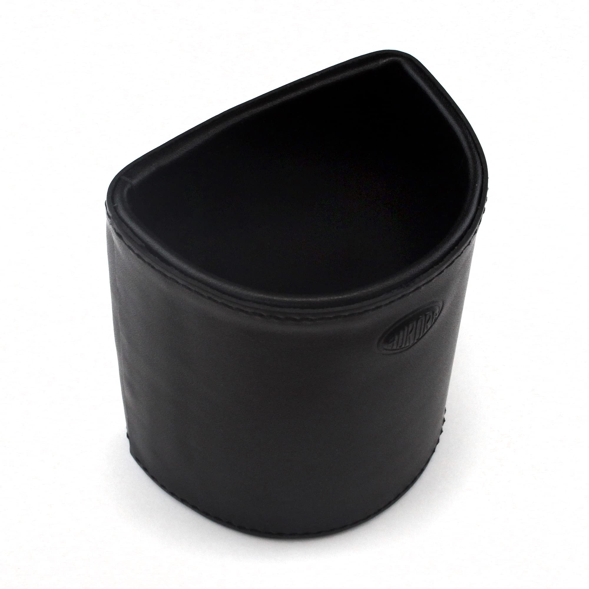 Aurora Stiftehalter ROMA | Echtes Leder in Schwarz | Stifteköcher Schreibtisch Organiser